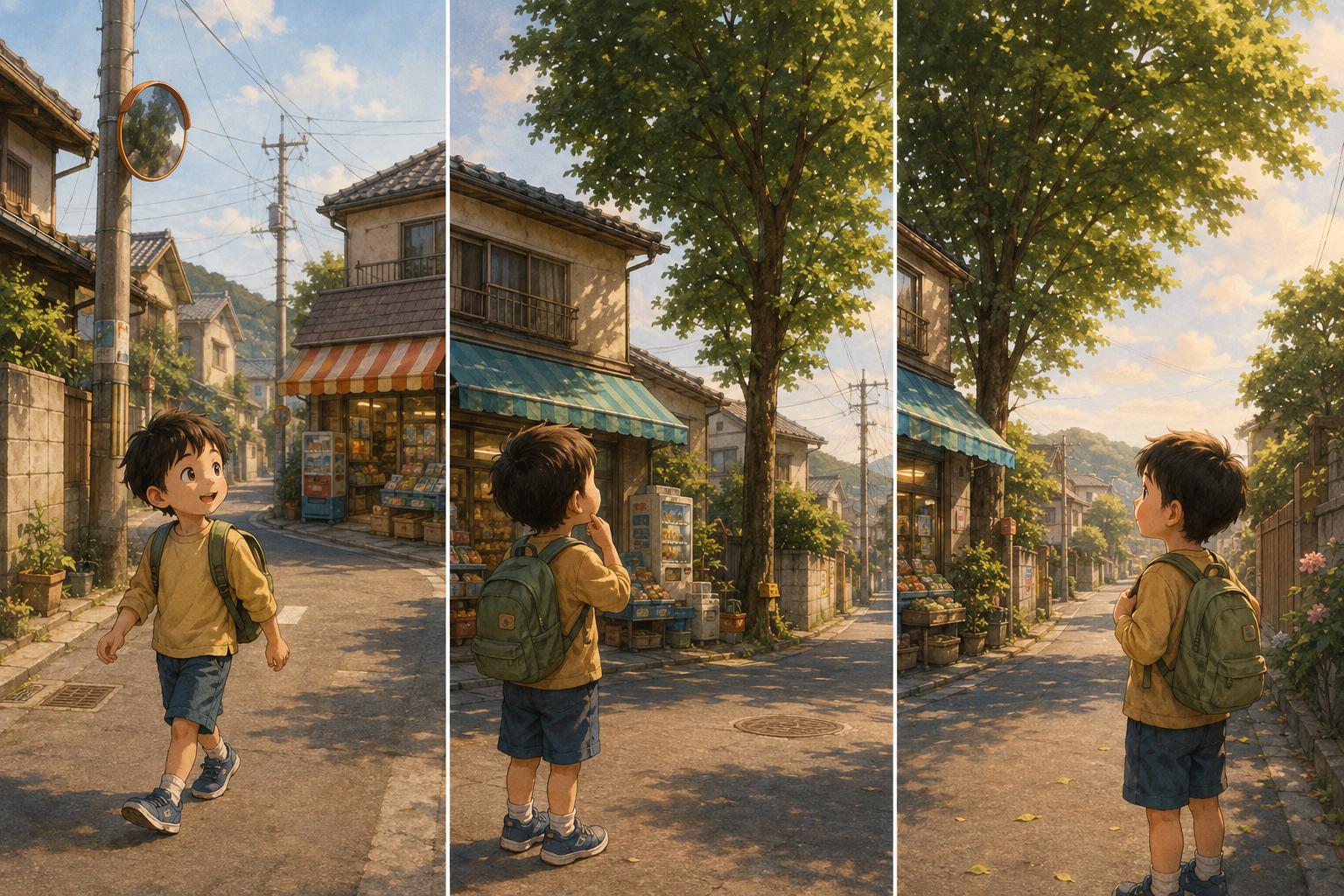 Curio Triptych: why do familiar places sometimes feel slightly unfamiliar