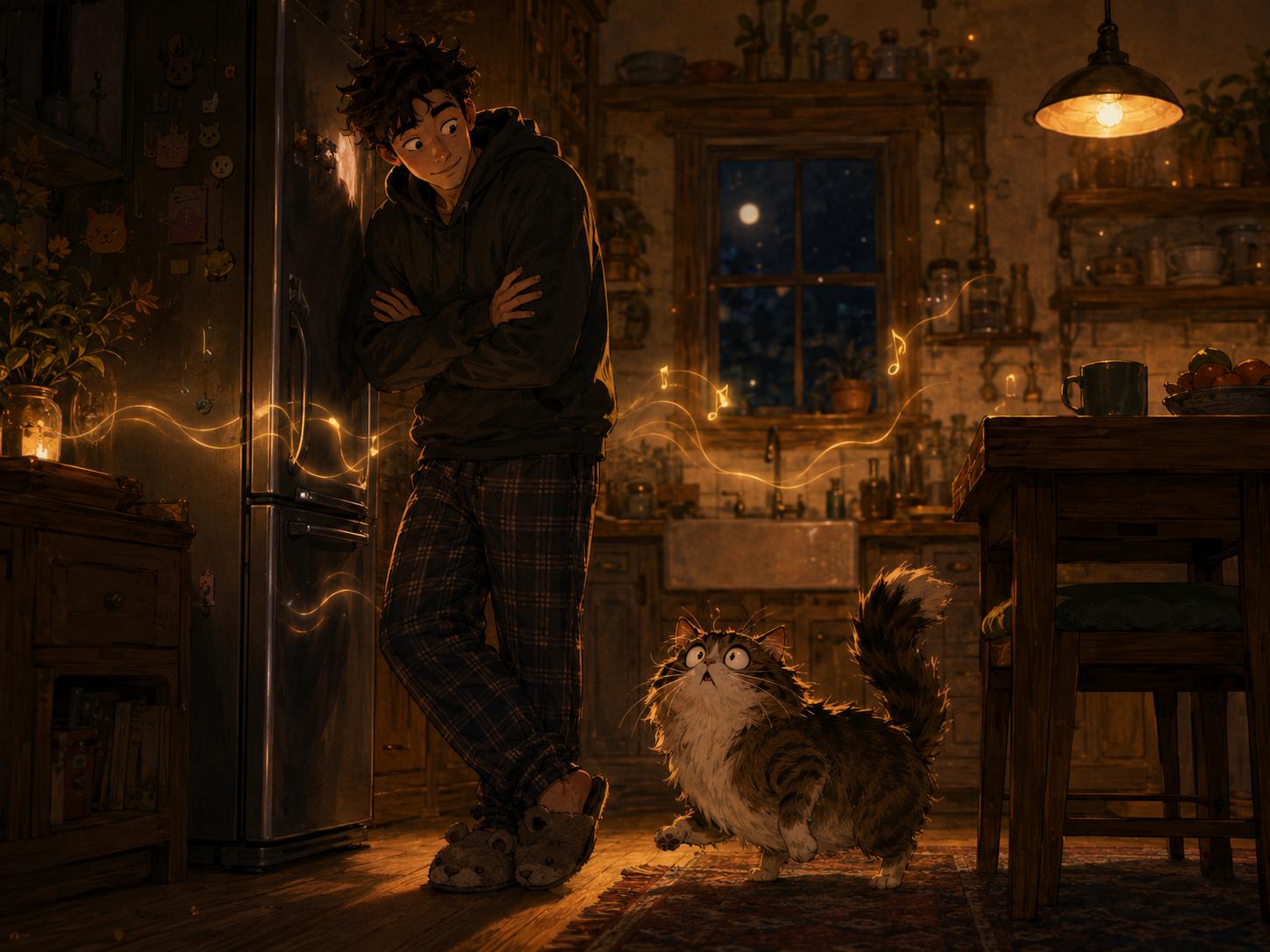 Reflective ending scene for familiar sounds stand out Curio Triptych