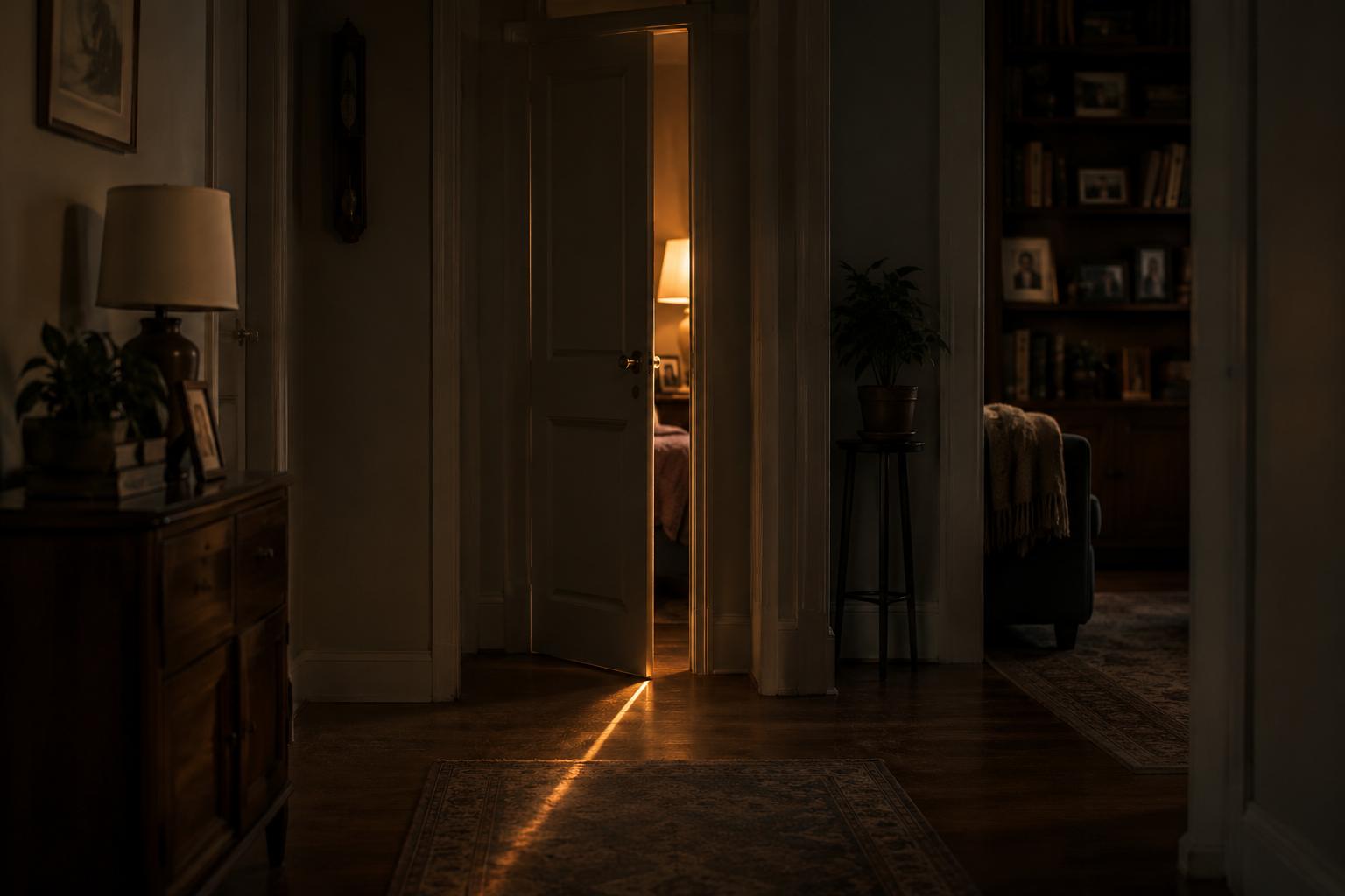 Reflective ending scene for half-open doors Curio Triptych