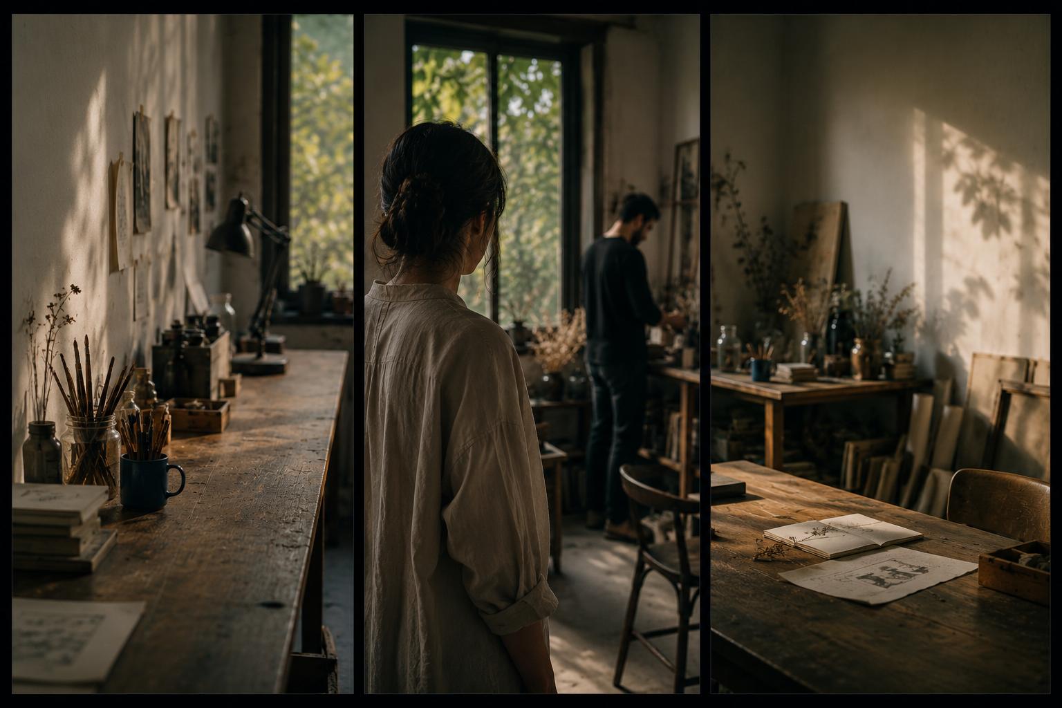 Curio Triptych: why does the arrangement of objects in a space sometimes feel slightly off