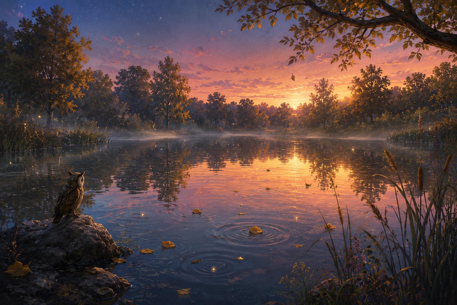 Reflective ending scene for songs sound different Curio Triptych