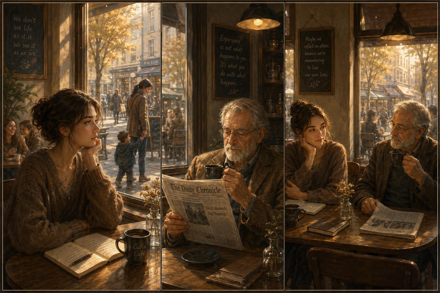 Curio Triptych: why does watching others live their lives make us reflect on our own